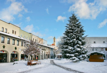 Bad Birnbach - Neuer Marktplatz im Winter